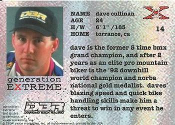 1994 Vision Generation Extreme #14 Dave Cullinan Back